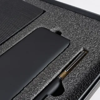 Набор подарочный RIFF: ежедневник, ручка и power bank в коробке с ложементом — фото 4