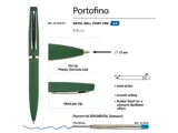 Ручка металлическая шариковая "Portofino", софт-тач, 1.0 мм — фото 4