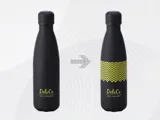 Вакуумная термобутылка «Vacuum bottle C1», soft touch, с УФ-печатью — фото 1