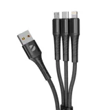 Дата-кабель Armor 3 в 1: micro USB, USB-C, Ligthning, 1.2м — фото 2