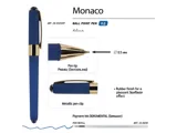 Ручка пластиковая шариковая «Monaco», 0,5мм, синие чернила — фото 20