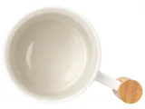 Кружка с ручкой и крышкой из каучукового дерева «Jeny» — фото 8