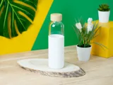 Стеклянная бутылка для воды в силиконовом чехле «Refine» — фото 13