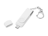 USB 3.0/micro USB/Type-C - флешка на 32 Гб 3-в-1 с поворотным механизмом — фото 2