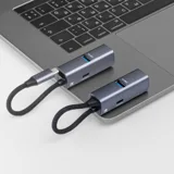 USB-хаб 3 в 1 USB-C - USB-A3.0 + USB-C PD100Вт + HDMI — фото 4