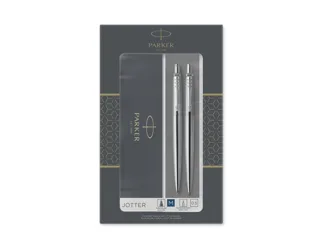 Набор Parker «Jotter Core Stainless Steel CT» ручка шариковая, карандаш механический — фото 1