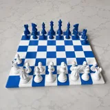 Шахматы ручной работы TABIA из акрилового камня/дерево Бук — фото 2