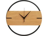 Деревянные часы с металлическим ободом «Time Wheel» — фото 4