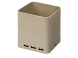 Настольный органайзер Cubic с функциями USB-хаба и беспроводной зарядки — фото 4