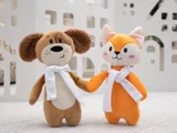 Мягкая игрушка Beastie Toys, собачка с шарфом — фото 5