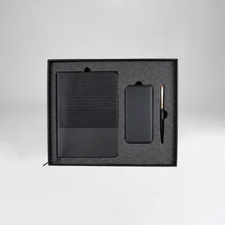 Набор подарочный RIFF: ежедневник, ручка и power bank в коробке с ложементом — фото 2