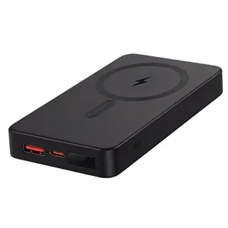Универсальный аккумулятор MAGIX Glow 5 (5000мАч) с быстрой и беспроводной зарядкой, с подсветкой, черный — фото 2