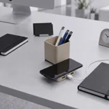 Настольный органайзер Cubic с функциями USB-хаба и беспроводной зарядки — фото 1