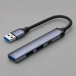 USB-хаб USB-A 3.0 + 2xUSB-A 2.0 + USB-C — фото 1