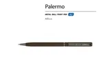 Ручка металлическая шариковая «Palermo», софт-тач — фото 147