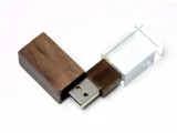 USB 2.0- флешка на 64 Гб прямоугольной формы — фото 2