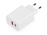Сетевое зарядное устройство c выходами USB-A и USB-C и быстрой зарядкой QC/PD «Recharger Pro», 30 Вт — фото 1