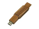 USB 2.0- флешка на 16 Гб прямоугольной формы с раскладным корпусом — фото 3