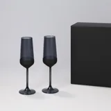 Подарочный набор 2 бокала для шампанского Блэк Эдишн (Black Edition) в — фото 1