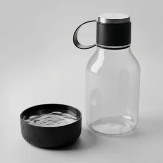 Бутылка для воды 2-в-1 «Dog Bowl Bottle» со съемной миской для питомцев, 1500 мл — фото 1