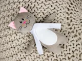 Мягкая игрушка Beastie Toys, котик с шарфом — фото 4