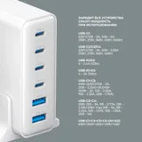 Зарядная станция 4xUSB Type-C, 2xUSB, PD, QC, 160Вт — фото 3