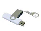 Флешка с поворотным механизмом, c дополнительным разъемом Micro USB — фото 3