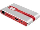 Хаб 8-в-1 Type-C «Hermes», USB 3.0 x 3, Type-C PD, HDMI, LAN, картридер — фото 19