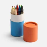 Набор цветных карандашей с мелками Kiddo Tube, голубой — фото 2