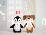 Мягкая игрушка Beastie Toys, пингвиненок с шарфом — фото 4
