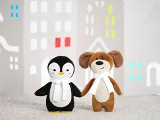 Мягкая игрушка Beastie Toys, пингвиненок с шарфом — фото 4