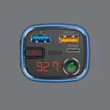 FM-трансмиттер Wave Pro, QC/PD, LED, 48Вт, ENC, Bass boost — фото 4