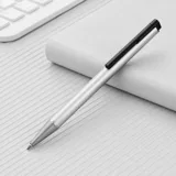 Ручка шариковая металлическая «Jobs» soft-touch с флеш-картой на 8 Гб — фото 2
