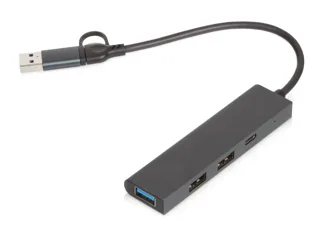 USB-хаб «Command» с коннектором 2-в-1 USB-C и USB-A, 2.0/3.0 — фото 1