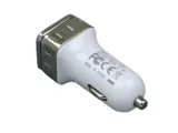Квадратная автомобильная зарядка на 2 USB-порта — фото 3
