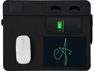 Многофункциональный коврик для мыши «Multi Pad» с беспроводной зарядкой и LCD экраном, 10 Вт — фото 3