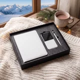 Набор подарочный POINT: ежедневник, ручка и power bank в коробке с ложементом — фото 7