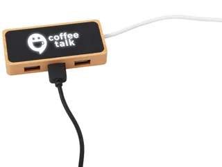 USB хаб с подсветкой лого «Reedia S5», 3*USB, 1*Type C — фото 1